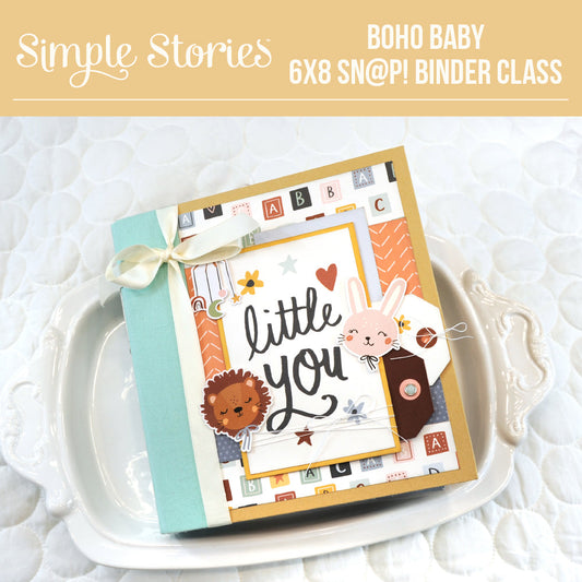 Simple Stories - 6x8 SNAP Album PDF Instructions - Boho Baby