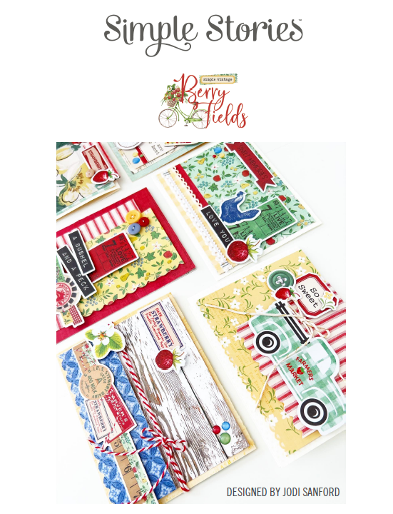 Simple Stories - CARD CLASS PDF Instructions - Simple Vintage Berry Fields